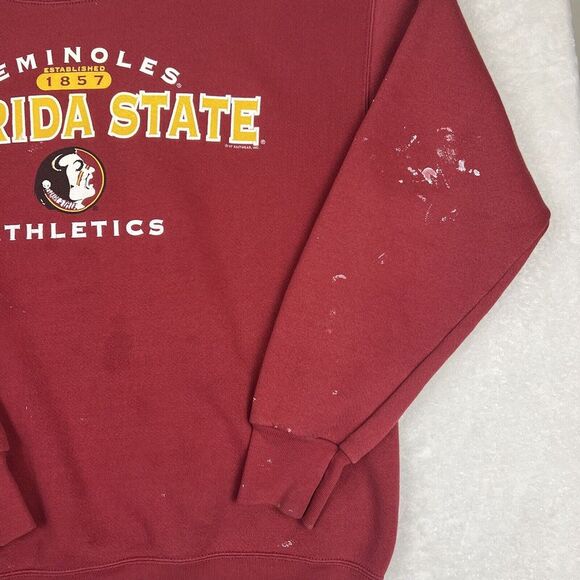 90s Florida State Indians Sweat Shirt L Men‎ Football Sweater Crewneck NCAA - Picture 9 of 10